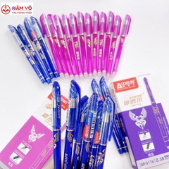 Bút Nắp Đậy Xóa Được Aodemei GP 3176 (Xanh, Tím) (12 Cây/Hộp; 12 Hộp/Lốc; 16 Lốc/Thùng)