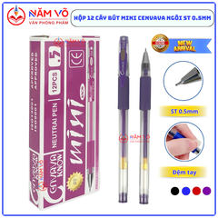 Bút Mini CANVAVA Ngòi ST 0.5mm (Xanh, Tím, Đỏ, Đen)