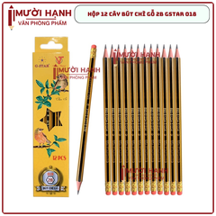 G-Star Bút Chì Gỗ 2B - 018 (12 Cây/ Hộp; 12 Hộp/ Lốc; 20 Lốc/ Thùng)