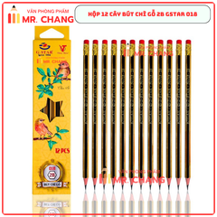 G-Star Bút Chì Gỗ 2B - 018 (12 Cây/ Hộp; 12 Hộp/ Lốc; 20 Lốc/ Thùng)