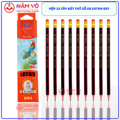 G-Star Bút Chì Gỗ 2B - 027 (12 Cây/ Hộp; 12 Hộp/ Lốc; 20 Lốc/ Thùng)