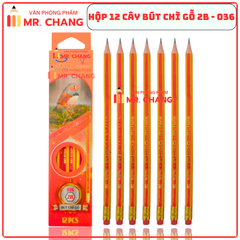 G-Star Bút Chì Gỗ 2B - 036 (12 Cây/ Hộp; 12 Hộp/ Lốc; 20 Lốc/ Thùng)