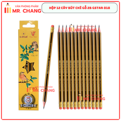 G-Star Bút Chì Gỗ 2B - 018 (12 Cây/ Hộp; 12 Hộp/ Lốc; 20 Lốc/ Thùng)