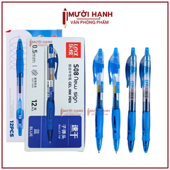 . Bút Bi Bấm Nước Lex T3, S08 (Xanh, Tím, Đỏ, Đen) (12 Cây/Hộp; 144 Hộp/Thùng)