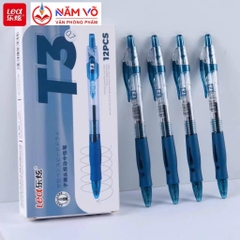 . Bút Bi Bấm Nước Lex T3, S08 (Xanh, Tím, Đỏ, Đen) (12 Cây/Hộp; 144 Hộp/Thùng)