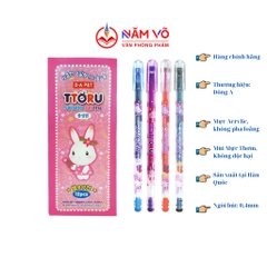 G-Star D-A P&T Bút Bíc Nước TTORU Thơm (Tím, Xanh, Đỏ, Đen) (12 Cây/Hộp; 12 Hộp/ Lốc; 96 Hộp/ Thùng)