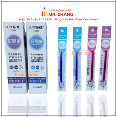 Ruột Bút Xóa Được BÚT BẤM LEX 1538 (20 Ống/Hộp; 12 Hộp/Lốc; 24 Lốc/Thùng)