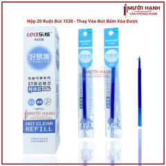 Ruột Bút Xóa Được BÚT BẤM LEX 1538 (20 Ống/Hộp; 12 Hộp/Lốc; 24 Lốc/Thùng)