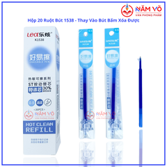 Ruột Bút Xóa Được BÚT BẤM LEX 1538 (20 Ống/Hộp; 12 Hộp/Lốc; 24 Lốc/Thùng)
