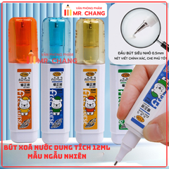 Bút Xoá Nước Nhiều Mẫu Dễ Thương 1069, 1070, 1073, 1075, 1076 (24 Cái/Hộp, 36 Hộp/Thùng)