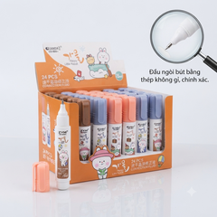 Bút Xoá Nước Nhiều Mẫu Dễ Thương 1069, 1070, 1073, 1075, 1076 (24 Cái/Hộp, 36 Hộp/Thùng)
