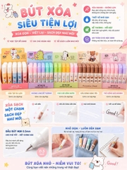 Bút Xoá Nước Nhiều Mẫu Dễ Thương 1069, 1070, 1073, 1075, 1076 (24 Cái/Hộp, 36 Hộp/Thùng)