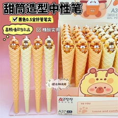 Bút Gel Hình Kem (Mực Xanh) A39, A37 (36 Cây/ Hộp; 24 Hộp/ Thùng)