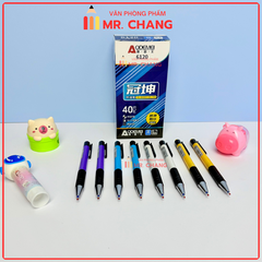Bút Bi Bấm MỰC XANH Aodemei 6120 (40 Cây/ Hộp; 72 Hộp/ Thùng)