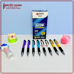 Bút Bi Bấm MỰC XANH Aodemei 6120 (40 Cây/ Hộp; 72 Hộp/ Thùng)