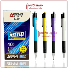 Bút Bi Bấm MỰC XANH Aodemei 6120 (40 Cây/ Hộp; 72 Hộp/ Thùng)