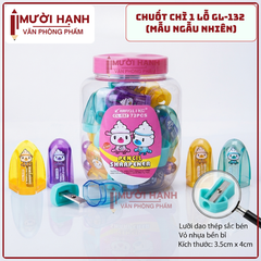 Gọt Bút Chì 1 Lỗ 132 (72 Cái/ Lon; 36 Lon/ Thùng)
