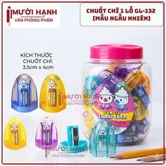 Gọt Bút Chì 1 Lỗ 132 (72 Cái/ Lon; 36 Lon/ Thùng)