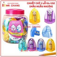 Gọt Bút Chì 1 Lỗ 132 (72 Cái/ Lon; 36 Lon/ Thùng)
