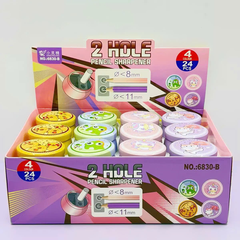 Gọt Bút Chì 2 Lỗ Trái Cây 6830 (24 Cái/ Hộp; 24 Hộp/ Thùng)