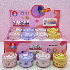 Gọt Bút Chì 2 Lỗ Trái Cây 6830 (24 Cái/ Hộp; 24 Hộp/ Thùng)