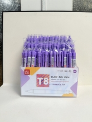 Kệ Bút Gel Bấm T8 Lex Mực Tím (96 Cây/ Kệ; 4 Kệ/ Lốc; 24 Kệ/ Thùng)