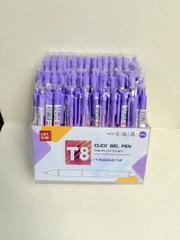 Kệ Bút Gel Bấm T8 Lex Mực Tím (96 Cây/ Kệ; 4 Kệ/ Lốc; 24 Kệ/ Thùng)