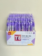 Kệ Bút Gel Bấm T8 Lex Mực Tím (96 Cây/ Kệ; 4 Kệ/ Lốc; 24 Kệ/ Thùng)