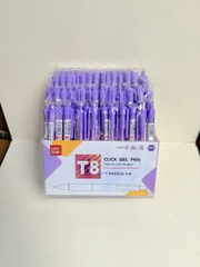 Kệ Bút Gel Bấm T8 Lex Mực Tím (96 Cây/ Kệ; 4 Kệ/ Lốc; 24 Kệ/ Thùng)