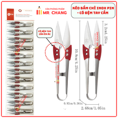 Kéo Cắt Chỉ Inox Đệm Tay 1433 (12 Cái/ Vĩ; 120 Vĩ/ Thùng)