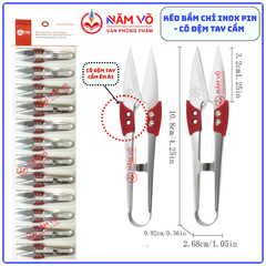 Kéo Cắt Chỉ Inox Đệm Tay 1433 (12 Cái/ Vĩ; 120 Vĩ/ Thùng)