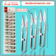 Kéo Cắt Chỉ Inox 1333A (12 Cái/ Vĩ; 120 Vĩ/ Thùng)
