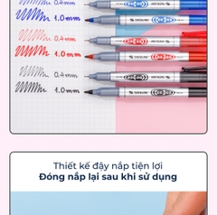 TL - Bút Lông Dầu Nhỏ PM04 (Xanh, Đỏ, Đen) (10 Cây/Hộp)