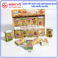 Gôm Eraser CAPYBARA 6139 (30 Cục/Lốc; 20 Lốc/Thùng)