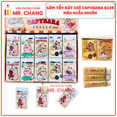 Gôm Eraser CAPYBARA 6139 (30 Cục/Lốc; 20 Lốc/Thùng)