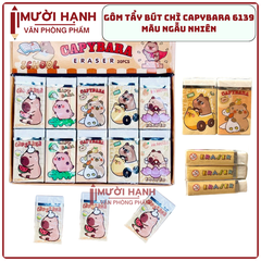 Gôm Eraser CAPYBARA 6139 (30 Cục/Lốc; 20 Lốc/Thùng)