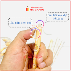 LON 20 CÂY Bút Gel BẤM Xóa Được LON KING (Xanh, Tím) (20 Cây/Lon; 12 Lon/Hộp; 96 Lon/Thùng) 9986