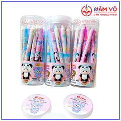LON 20 CÂY Bút Gel BẤM Xóa Được LON KING (Xanh, Tím) (20 Cây/Lon; 12 Lon/Hộp; 96 Lon/Thùng) 9986