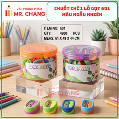 Lon Chuốt Bút Chì Màu Sắc Dễ Thương 601 (48 Cái/Lon, 100 Lon/1 Thùng)