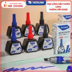 TL - Mực Bút Lông Dầu PMI01 (Xanh, Đỏ, Đen) (6 Lọ/ Lốc, 24 Lốc/ Thùng, 144 Hộp/ Thùng)