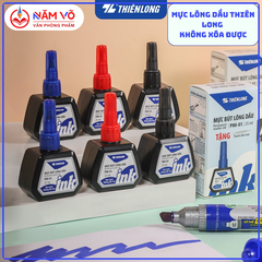 TL - Mực Bút Lông Dầu PMI01 (Xanh, Đỏ, Đen) (6 Lọ/ Lốc, 24 Lốc/ Thùng, 144 Hộp/ Thùng)