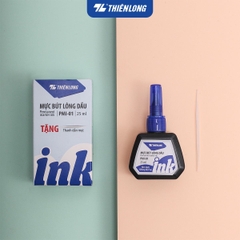 TL - Mực Bút Lông Dầu PMI01 (Xanh, Đỏ, Đen) (6 Lọ/ Lốc, 24 Lốc/ Thùng, 144 Hộp/ Thùng)