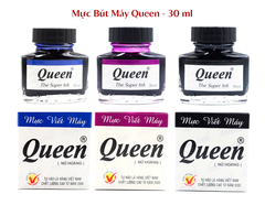 Queen - Mực Viết Máy NỮ HOÀNG 30ml (Xanh, Tím, Đen) (12 Lọ/Lốc; 6 Lốc/Thùng)