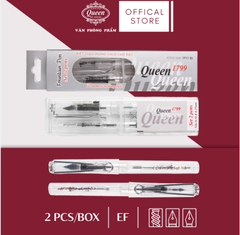 Queen - Bút Máy Ngòi Trơn FP179 Set 2 Cây (Phong Cách Việt) (2 Cây/ Hộp; 1 Lốc/6 Cây)
