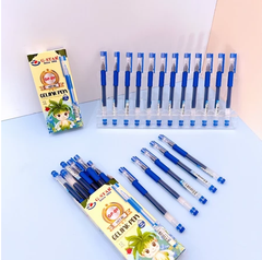 G-Star Bút Gel Bấm GP09 Ngòi 0.5mm Mực Xanh, Tím Có Đệm Tay Cầm (12 Cây/ Hộp; 12 Hộp/ Lốc)