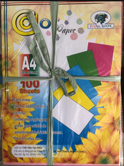 Giấy Bìa Màu Khổ A4 - 180g (100 Tờ/Xấp)