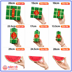 Sét 3 Loại Bánh Chưng, Bánh Tét, Dưa Hấu Trang Trí Tết (3 Loại/Sét)