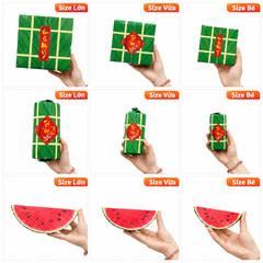 Sét 3 Loại Bánh Chưng, Bánh Tét, Dưa Hấu Trang Trí Tết (3 Loại/Sét)