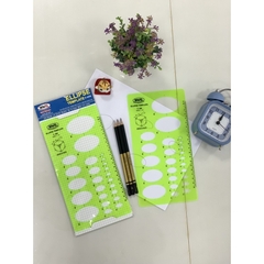 WinQ Thước Vẽ Hình Ellipse E606 (10 Cây/ Hộp; 5 Hộp/ Lốc)