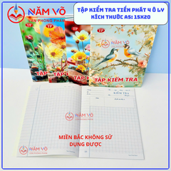 Tập KIỂM TRA Tiến Phát 4 Ô Ly DL 80Gms (200 Quyển/ Cây)